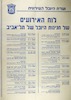 לוח האירועים של חגיגות היובל של תל-אביב – הספרייה הלאומית