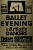 Ballet Evening by the Artistic dancers - Sisters Orenstein – הספרייה הלאומית