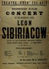Concert by the celebrated singer - Leon Sibiriacow – הספרייה הלאומית