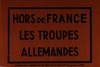 Hors de France - les troupes allemandes – הספרייה הלאומית