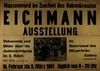 Massenmord im Zeichen des Hakenkreuzes - Eichmann ausstellung – הספרייה הלאומית