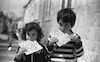 Children eating Matza on Pesach holiday – הספרייה הלאומית