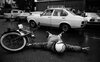 On display an accident between a car and a motocycle in Tel Aviv – הספרייה הלאומית