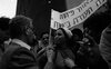 Following the intention of the Agriculture Ministry to close the meat industry and import the meat products from abroad, the workers, fear to loose their jobs went to demonstrate at the Histadrut Workers Union building – הספרייה הלאומית