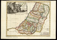 Geographiae Sacrae, Tabula in qua Terra Promissa in suas Tribus Partesq. distincta. Autore N.Sanson Abbavillaeo. A. de Winter sc.