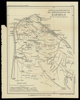 Spezial-Kartenskizze der Nordwestspitze des Karmels von Dr. E.Graf von Mülinen.