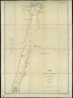 Carte du Wady Arabah et du Lit du Wady el Jeib / Dressée par Mr. Vignes... assisté de... Combe, pendant leur voyage avec... Duc de Luynes en 1864. Gravé par Erhard.