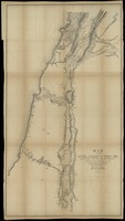 Map of the River Jordan & Dead Sea and the route of the party under the command of Lieut. W.F. Lynch U.S.N / constructed under his superintendence by Passd. Midn. R.Aulick U.S.N. from the joint labours of Lieut. Dale & himself ; Drawn by G. Strickland ; Lith. by E.Weber & Co.