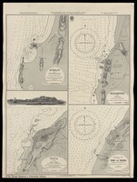 Probable site of the Port of Yebna Surveyed by F.G.D. Bedford Engraved by J.&C. Walker.