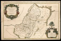 Iudaea, seu Terra Sancta quae Hebraeorum sive Israelitarum in suas duodecim Tribus divisa ex Conatibus Geographicis Gulielmi Sanson. Cordier sculp.