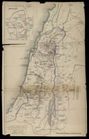 Carte des itinéraires de la Terre Sainte d'E.Carmoly d'E. Carmoly.
