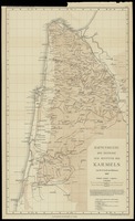 Kartenskizze der Beiträge zur Kenntnis des Karmels von Dr. E.Graf von Mülinen.