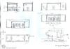 Sketch. Photograph of: Drawings of Abramov house in Shakhrisabz