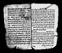 תכלאל : קטע מתכלאל בניקוד עליון.