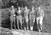 חיילי כפר תבור 1949. מימין: נתן ג'יבליק, חסיה לובנוב, אורי קרניאל, שרה לובנוב, אברהם אליאל.