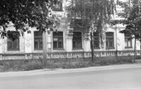 Refilming of old cards. Bobrujsk. Heder building, Pushkinskaya st., 130.