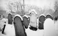 Hust. Old jewish cemetery.