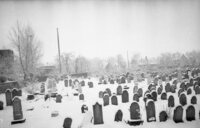 Hust. Old jewish cemetery.