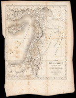 Carte de la Syrie : appellée en Arabe Barr-el-Cham, c'est à dire Pays de la Gauche / F.P. Michel Sculpt.