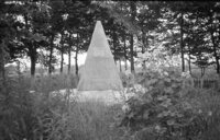 Kremenets. Monument on Jews burial place.