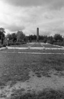 Pechera. Memorial on the place of the Pechersky concentration camp.