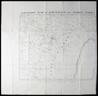 Excursion map of Jerusalem and middle Judaea