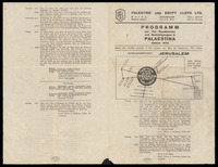 Programm der Pel - Rundfahrten und Besichtigungen in Palaestina : Saison 1935.