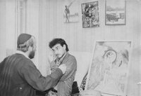 Leningrad, 1980s. From left to right: Boris Devjatov, Michael Taratuta ( Aba Taratuta's son).