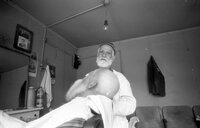 Shakhrisabz, 1992. Jewish hairdressing salon.