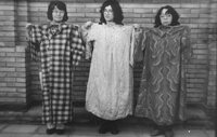 Khokhand, private collections of Igamberdyev and Umarov (scientific workers from Khokhand Museum of Local Lore, History and Economy), 1992. Clothes.
