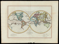 Mappe monde physique D'aprè les vues de Mr. Pallas / Redigées par Mr. l'Abbé Mongez. André scrip. Tardieu sculp.