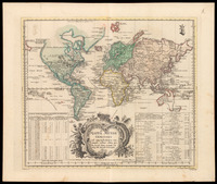 Mappa Mundi Generalis ad emendatiora exempla adhuc edita jusfu Acad, Geg, scient et eleg. litt. Borufs descripta / I. C. Rhode del. Sauerbreÿ sculp.