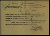 Applicant: Roll, Isidor; born 20.6.1906 in Vijnita (Romania); single.