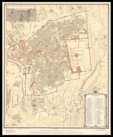 Jerusalem. The Old City Compiled... under the direction of F.J.Salmon. Revised from information supplied by Dept. of Antiquities 1945. Printed by the Survey of Israel, July 1954.