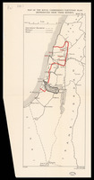 Map of the Royal Commision's partition plan (Reproduced from their report).