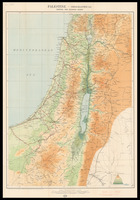 Palestine - orographical general map showing roads / Reproduced by the Survey of Egypt.