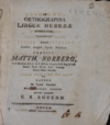 De orthographia linguae Hebraeae dissertatio / quam praeside Matth. Norberg ... ; permittit C.S. Rodehn.