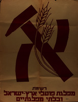 רשימת מפלגת פועלי ארץ-ישראל ובלתי מפלגתיים – הספרייה הלאומית