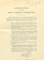 Constitution of the Joint Foreign Committee.