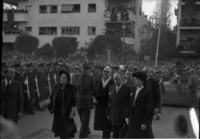 נשיא המדינה, חיים וייצמן, בביקורו הראשון בתל אביב