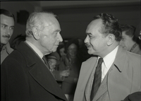 הגעתו לארץ של אדוארד ג'י רובינסון, שחקן הקולנוע האמריקאי