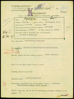 Applicant: Berger, Leo; born 17.1.1902 in Vienna (Austria); married.
