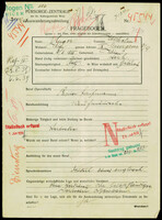 Applicant: Unger, Wilhelm; born 3.8.1885 in Vienna (Austria); married.