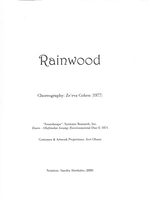 פרטיטורה - 'Rainwood' בכתב תנועה לבן.