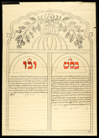 כתובה. אדירנה, טורקיה. תרפ"א.