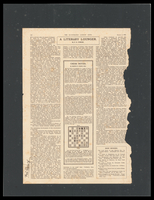 פרסום - 'The Illustrated London News', 'A Literary Lounger'.