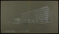 רישומים אדריכליים - OFFICE BUILDING INTERNATIONAL PETROLEUM, קורל גייבלס.