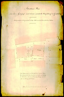 Synagogen-Gemeinde: Situationsplan der Synagoge und deren nächsten Umgebung.
