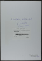 Kahana, Abraham.
