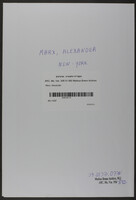 Marx, Alexander.